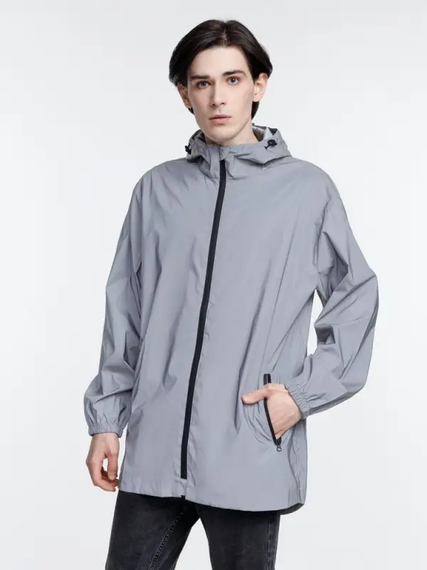 Парка Manifest из светоотражающей ткани, серая, размер XS/S Парка Manifest из светоотражающей ткани, серая, размер XS/S