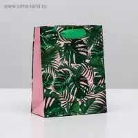 Пакет подарочный ламинированный вертикальный, упаковка, &laquo;Тропики&raquo;, S 12 х 15 х 5,5 см