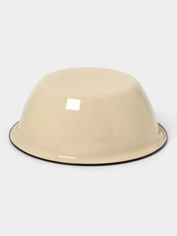 Миска эмалированная, 4 л, слоновая, кости