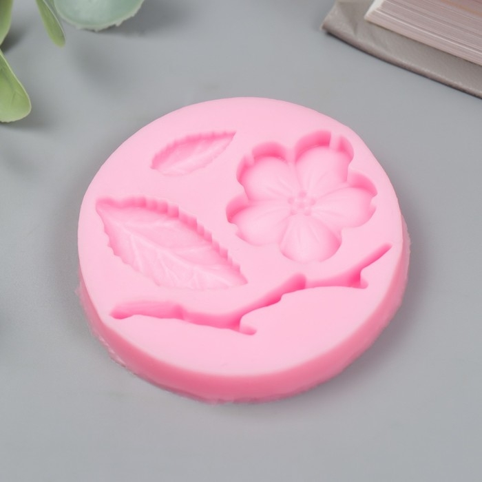 Молд силикон Молд силикон "Цветочек" 4 предмета 1х5х5 см