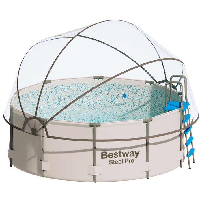 Купол-тент для бассейна d=366 см, h=180 см, цвет серый Купол-тент для бассейна d=366 см, h=180 см, цвет серый