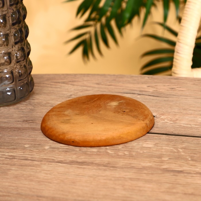 Тарелка, 16×16×2 см, тиковое дерево