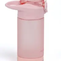 Бутылка для воды onlytop, 550 мл, тритан, с трубочкой, с поильником, розовая