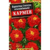 Семена цветов Бархатцы Кармен отклоненные , Ц/П,0,3 г Семена цветов Бархатцы Кармен отклоненные , Ц/П,0,3 г