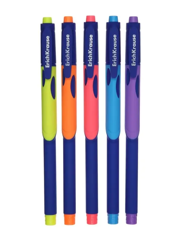 Ручка шариковая Erich Krause Ultra Glide ErgoLine Kids, узел 0.5 мм, синяя, для левшей