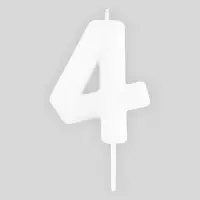Свеча для торта, цифра «4», светится в темноте, 3,8 х 8 см