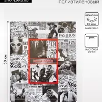 Пакет &laquo;Имидж&raquo;, полиэтиленовый с вырубной ручкой, 40&times;50 см, 80 мкм