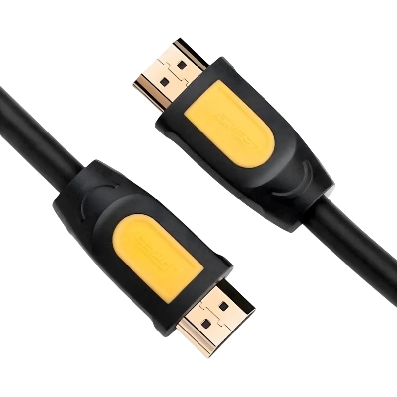 Кабель UGREEN HD101 HDMI 4K цвет желтый/черный. 1м (10115)