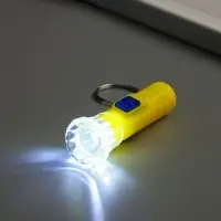 Фонарик брелок для ключей на кольце &laquo;Темминка&raquo;, 1 LED, 2&times;6.5 см, МИКС
