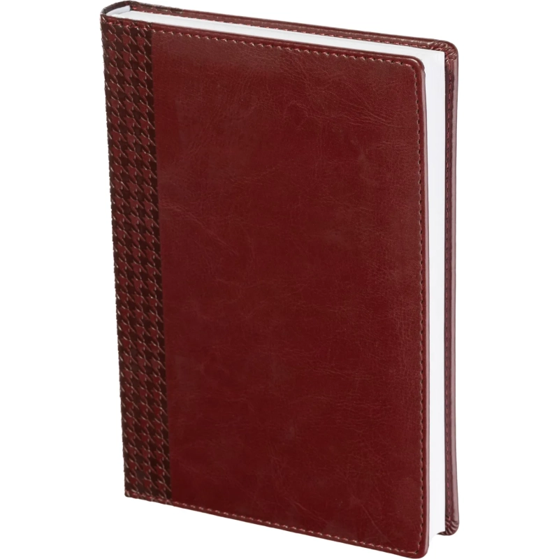 Ежедневник недатированный бордо, тв пер, 140х200, 160л, Lozanna AZ052/bordo