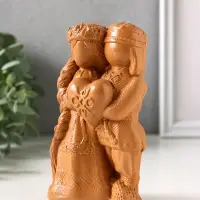 Фигурка &laquo;Оберег неразлучники&raquo;, 14&times;8&times;5.5 см, красная глина