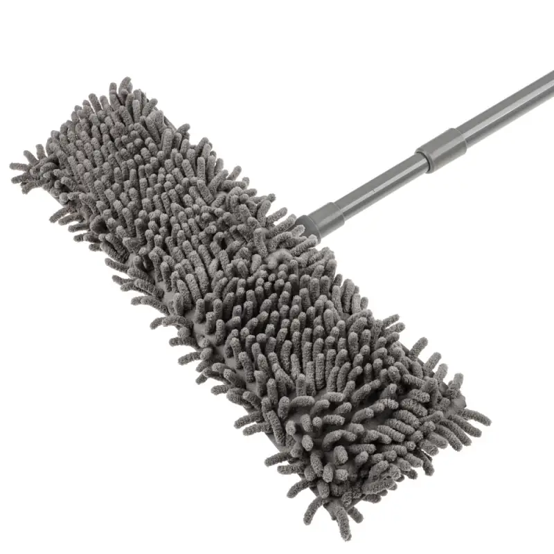 Швабра со смен.насадкой тм VETTA, ручка телескоп. металл, пластик 70-120см, насадка микрофиб. 95г/м2