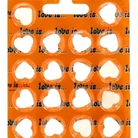 Освежающие конфеты LOVE IS&hellip; в форме сердца со вкусом маракуйя, в блистере и обечайке, 10.8 г