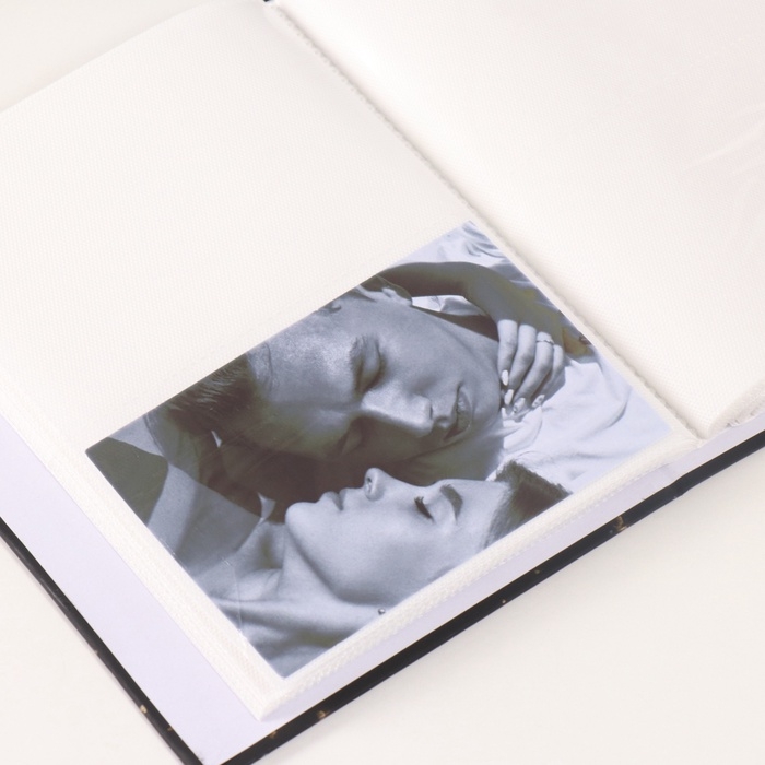 Фотоальбом на 200 фото 10х15 см Фотоальбом на 200 фото 10х15 см "В крапинку" матовый, чёрный 6,5х17,5х23 см