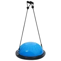 Полусфера BOSU гимнастическая ONLYTOP, массажная, с насосом, 46&times;20 см, синяя