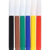 Фломастеры 6 цветов Jambo, вентилируемый колпачок, толстые