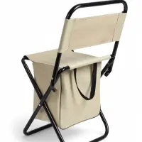 Стул туристический maclay, 28&times;35&times;58 см, до 90 кг, с сумкой, складной, со спинкой, серый