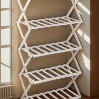 Стеллаж универсальный, 5 полок, 50&times;25&times;89 см, напольный, открытый, белый, Greengo