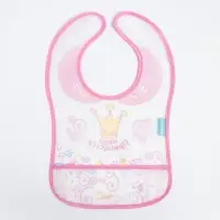 Нагрудник для кормления M&B &laquo;Наша принцесса&raquo; непромокаемый на липучке, с карманом