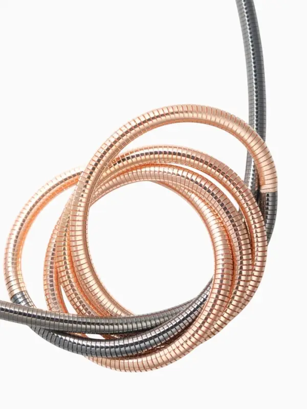 Браслет металл «Обруч» трансформируется в кулон, разноцветный