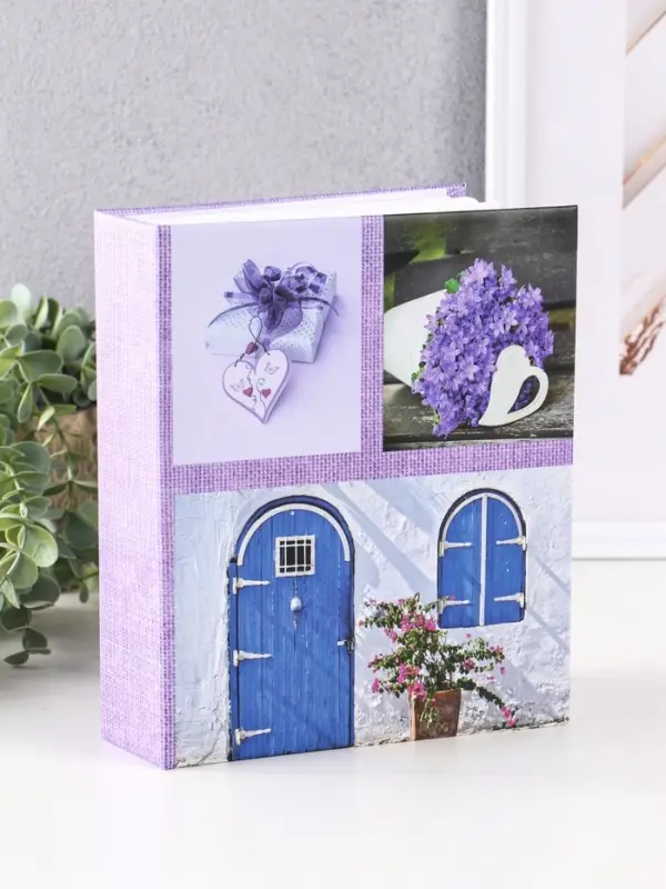 Фотоальбом 200 фото 10X15см, "Синяя дверь", ПП карм.