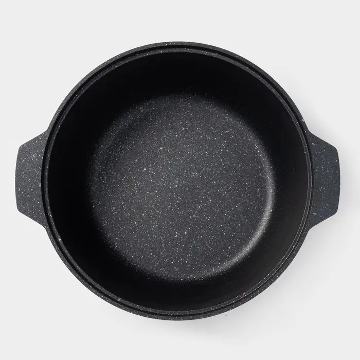 Жаровня KUKMARA, 4 л, d=28 см, h=10.5 см, антипригарное покрытие, серая