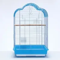 Клетка для птиц Bd-3/1o, раскрывающаяся крыша, 47.5&times;37&times;70 см, голубая