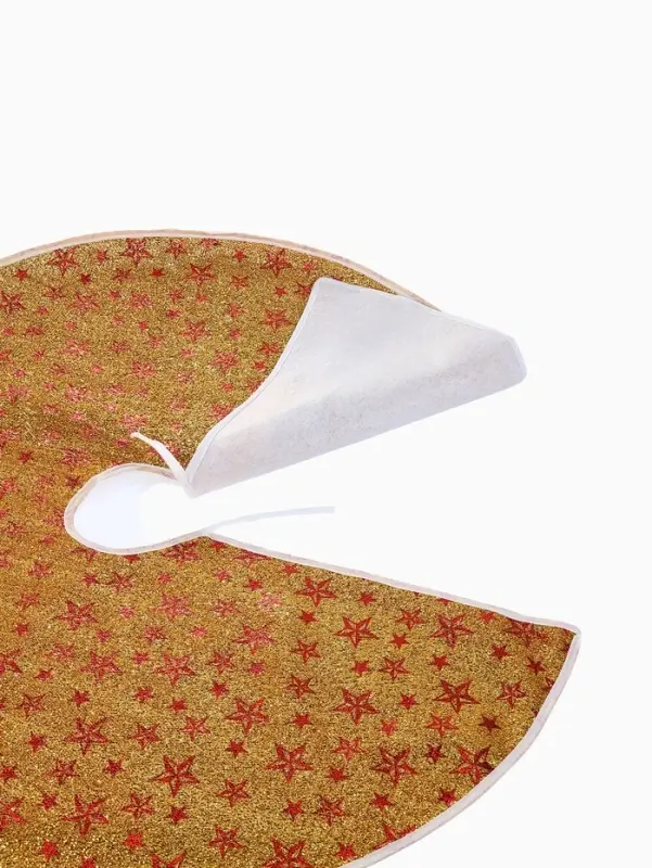 Коврик под ёлку &laquo;Сияние звёзд&raquo; d=86 см, золотистый