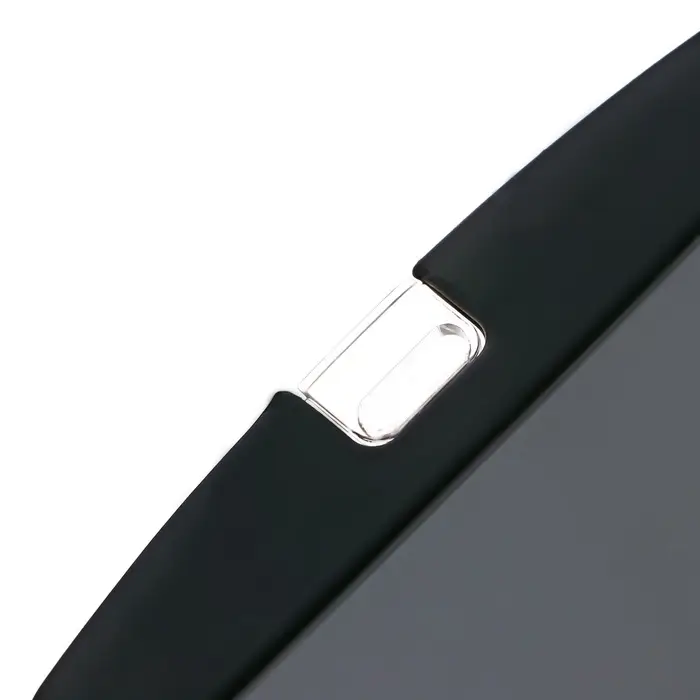 Бейдж горизонтальный, внешний размер 100&times;79 мм, внутренний размер 85&times;54 мм, силиконовый, чёрный