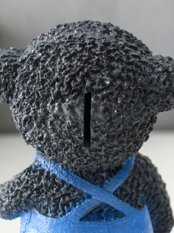 Копилка Копилка "Мишка в джинсах" серый, 19,5х13х11 см