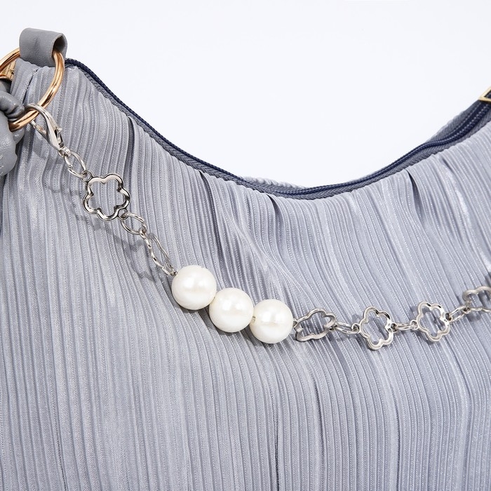 Сумка-багет на молнии, цвет серый Сумка-багет на молнии, цвет серый