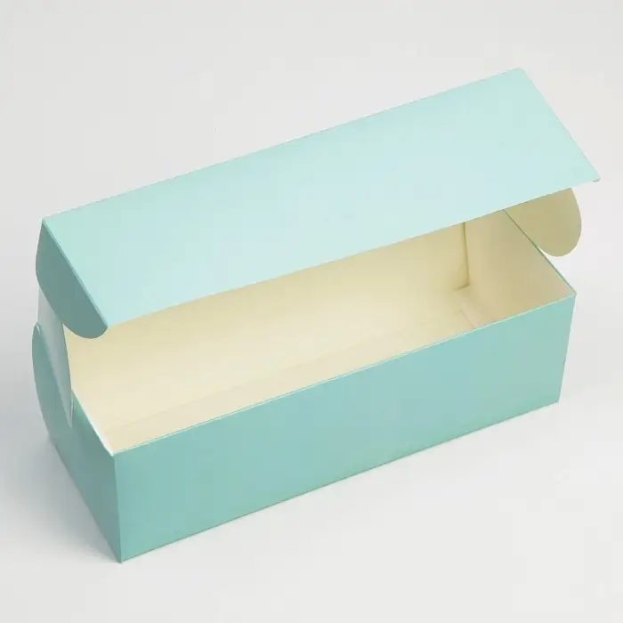 Кондитерская упаковка, коробка для кекса с окном, «Тиффани», 26 х 10 х 8 см Кондитерская упаковка, коробка для кекса с окном, «Тиффани», 26 х 10 х 8 см