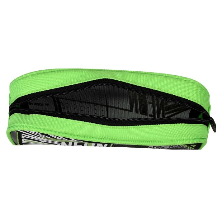 Пенал мягкий, 1 отделение, 60 х 200 х 90 мм, объёмный, Феникс  Пенал мягкий, 1 отделение, 60 х 200 х 90 мм, объёмный, Феникс "Неоновый зеленый" чёрный/зелёный 61933
