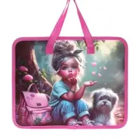 Папка с ручками &laquo;Милашка&raquo;, А4, пластиковая, 70 мм, 322&times;256 мм