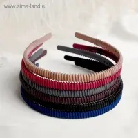 Ободок для волос «Матовый блик», барьер, 1 см, МИКС