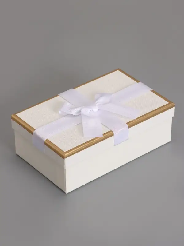 Набор подарочных коробок 3 в 1, прямоугольные, молочный, 23&times;16&times;9.5; 21&times;14&times;8; 19&times;12&times;6.5 см