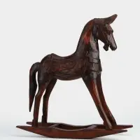 Сувенир интерьерный &laquo;Лошадка-качалка&raquo;, 42&times;12&times;43 см, дерево, коричневый
