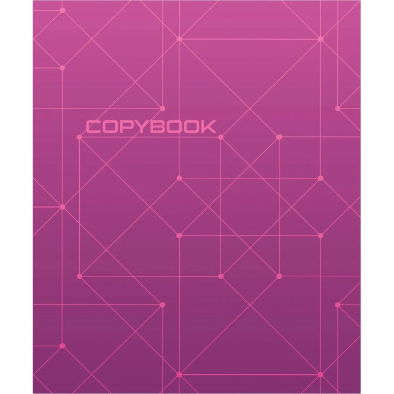 Тетрадь общая А5,48л,кл,скоб,блок-офсет-2 Attache Alpha фиол/красн вассорт