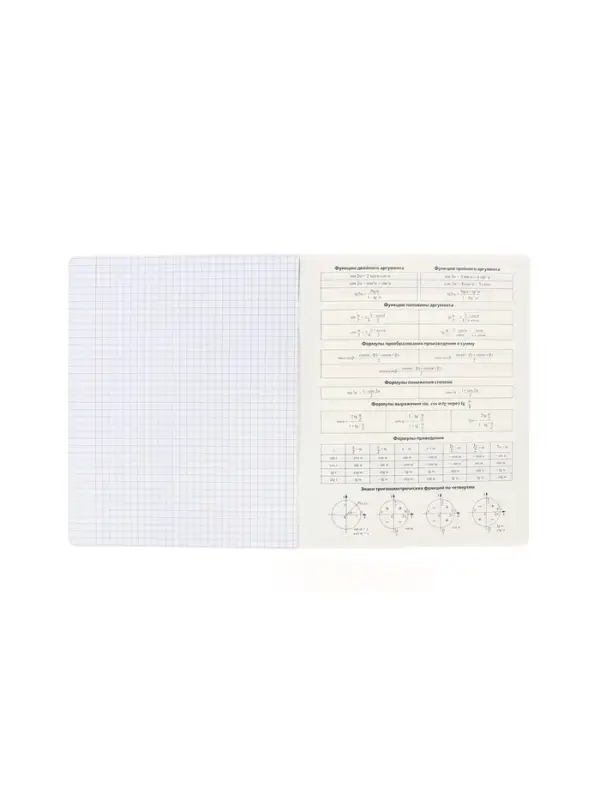 Предметная тетрадь по алгебре Hatber &laquo;Буквица&raquo;, 48 листов, в клетку, со справочным материалом, обложка из мелованного картона