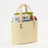 Сумка плетёная из пандана, 25&times;18&times;38 см, бежевая