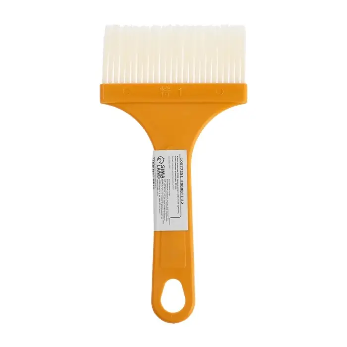 Кисть плоская ЛОМ промо, искусственная щетина, пластиковая рукоятка, 90 мм