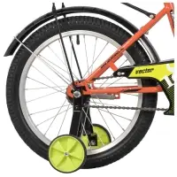 Велосипед детский Novatrack VECTOR, диаметр колёс 18", со съёмными колёсами, оранжевый