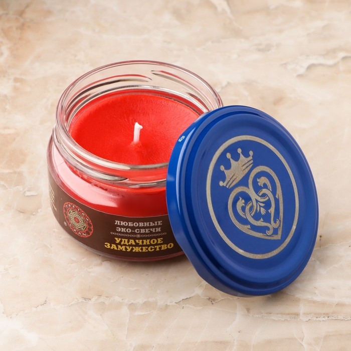 Эко-свеча магическая  Эко-свеча магическая "Удачное замужество" из натурального воска, 7х5 см