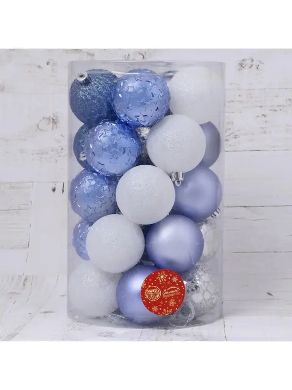 Ёлочные игрушки &laquo;Метелица&raquo; звёздочки, d=6 см, 25 шт., МИКС