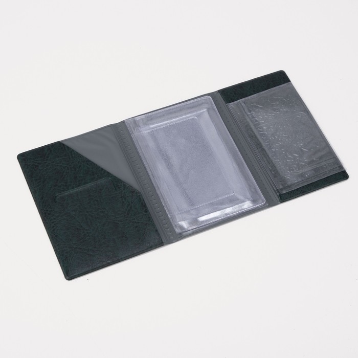 Обложка для паспорта и автодокументов, цвет темно-зелёный Обложка для паспорта и автодокументов, цвет темно-зелёный