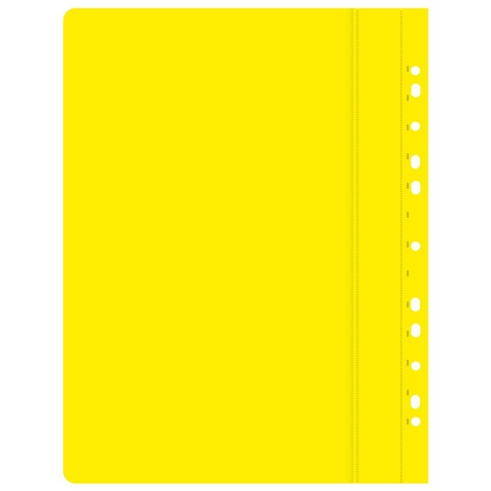 Папка с 10 вкладышами А4, 160 мкм, Calligrata, с перфорацией, жёлтая Папка с 10 вкладышами А4, 160 мкм, Calligrata, с перфорацией, жёлтая