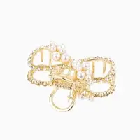 Краб для волос "Абриль" 6 см, золото