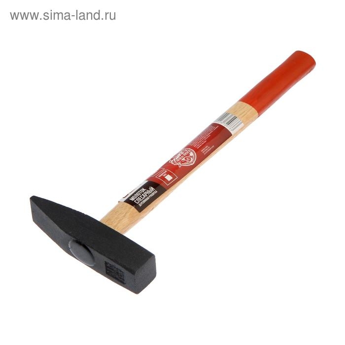 Молоток слесарный ЛОМ, квадратный боек, деревянная рукоятка, 500 г Молоток слесарный ЛОМ, квадратный боек, деревянная рукоятка, 500 г