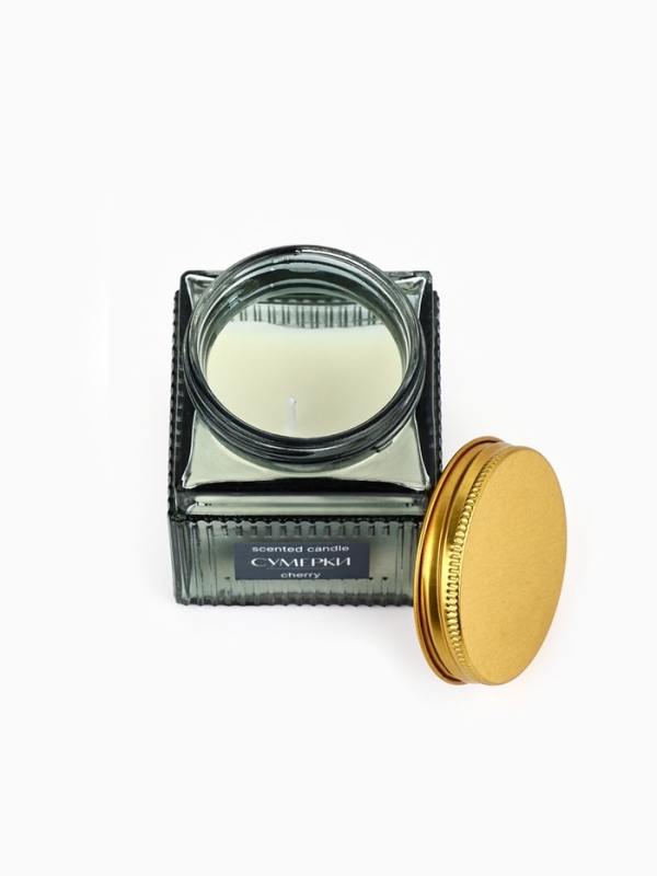 Свеча ароматическая Свеча ароматическая "Сумерки", соевый воск, 120 гр, аромат вишня