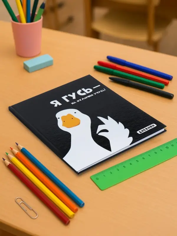 Дневник универсальный для 1-11 классов &laquo;Я ГУСЬ - НА ОТЛИЧНО УЧУСЬ!&raquo;, твёрдая обложка, глянцевая ламинация, 40 листов